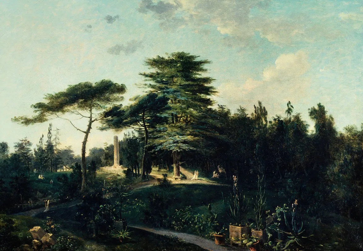 Le Cedre Du Liban Au Jardin Des Plantes Wall Art by Jean Houel - High-Resolution Digital Print