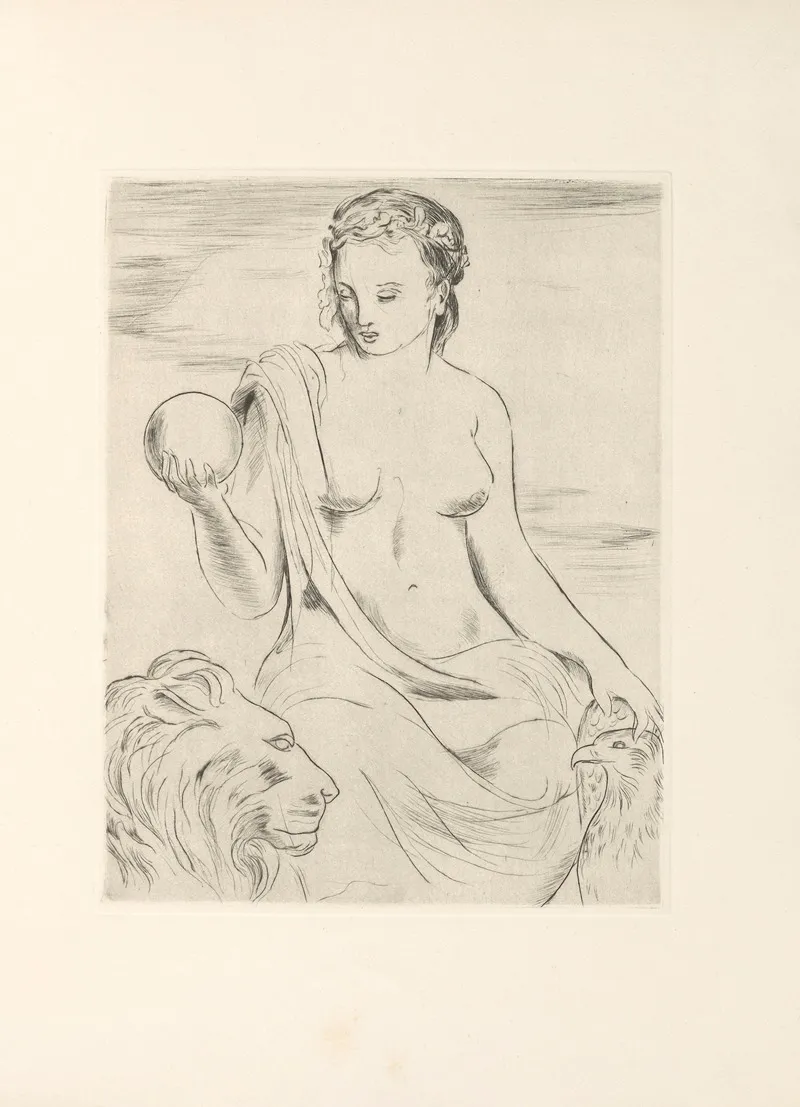 Le Centaure Suivi De La Bacchante Pl 03 Wall Art by Maurice de Guerin - High-Resolution Digital Print