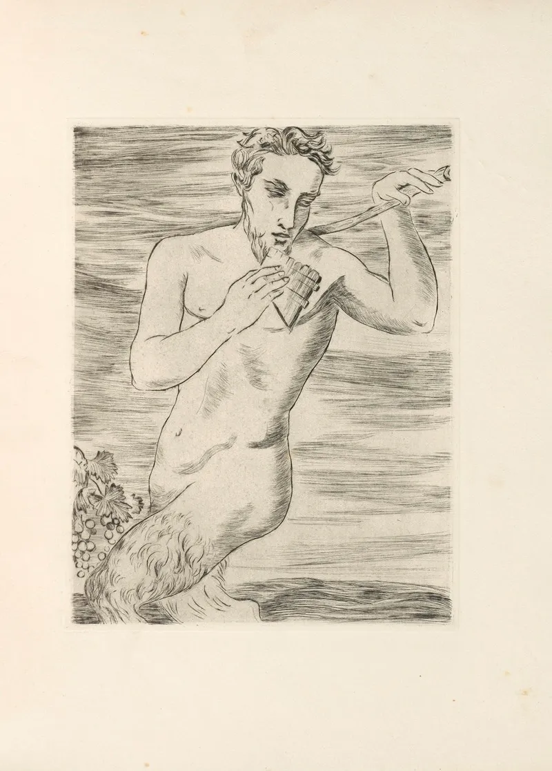 Le Centaure Suivi De La Bacchante Pl 05 Wall Art by Maurice de Guerin - High-Resolution Digital Print