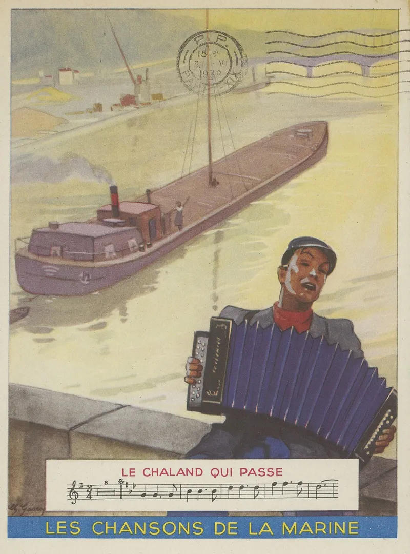 Le Chaland Qui Passe Bi Citrol Cabargol Wall Art by G. Garry - High-Resolution Digital Print