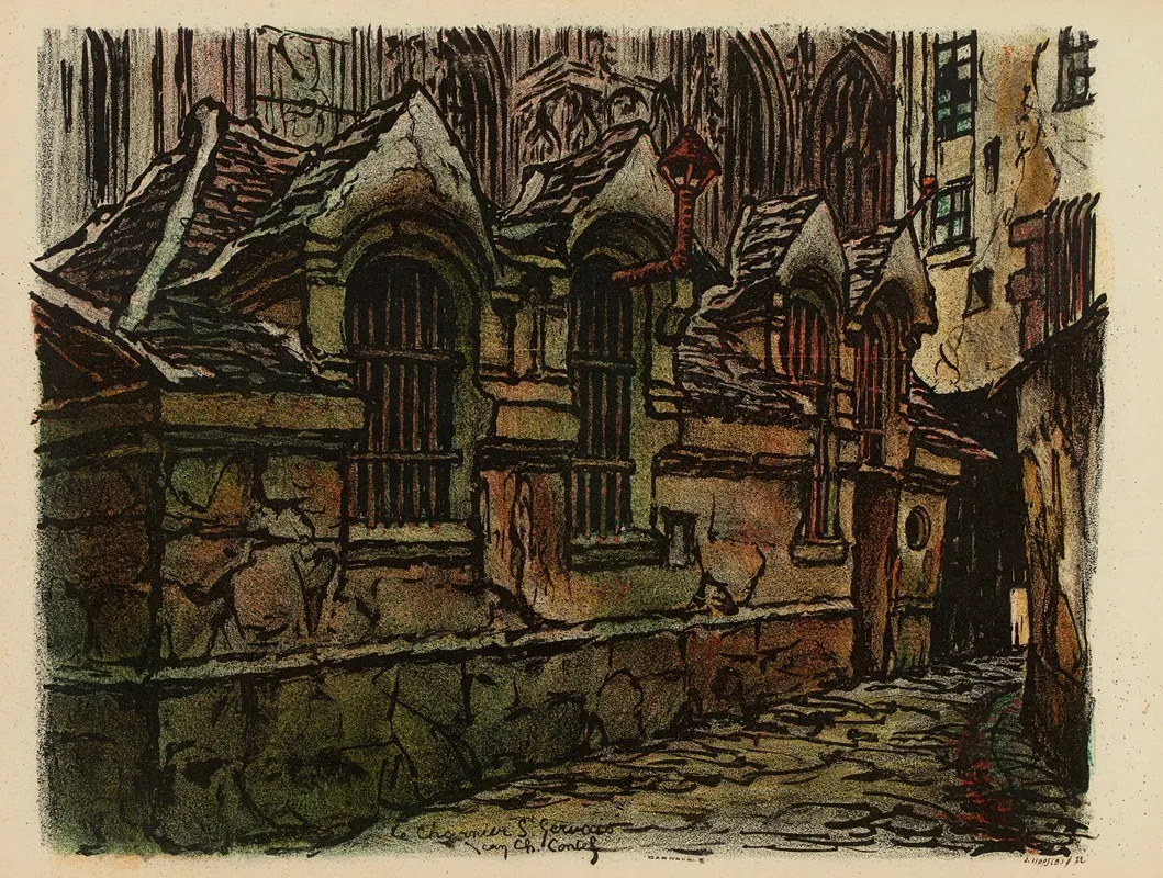 Le Charnier Saint Gervais Wall Art by Jean-Charles Contel - High-Resolution Digital Print