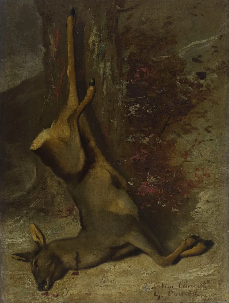 Le Chevreuil Wall Art by Gustave Courbet - High-Resolution Digital Print