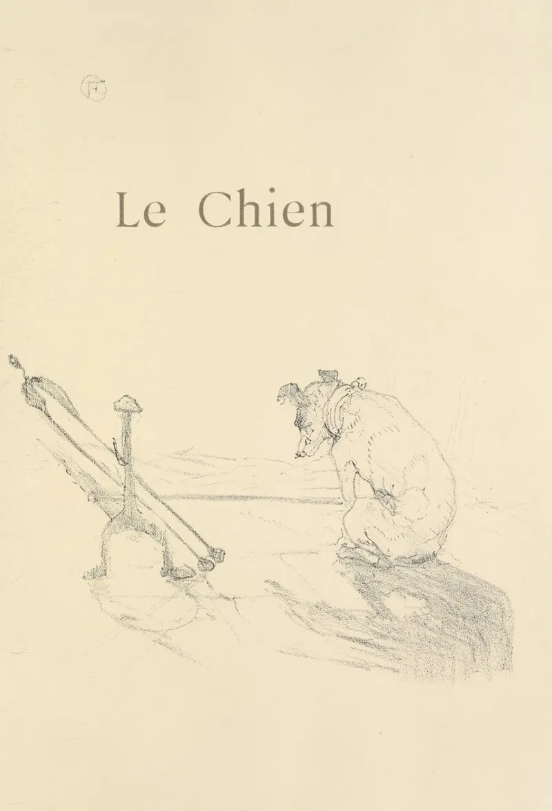 Le Chien 2 Wall Art by Henri de Toulouse-Lautrec - High-Resolution Digital Print
