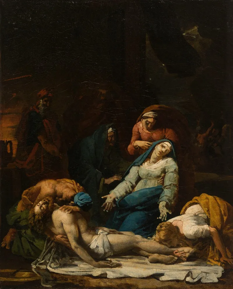 Le Christ Descendu De La Croix 2 Wall Art by Alexandre-Charles Guillemot - High-Resolution Digital Print