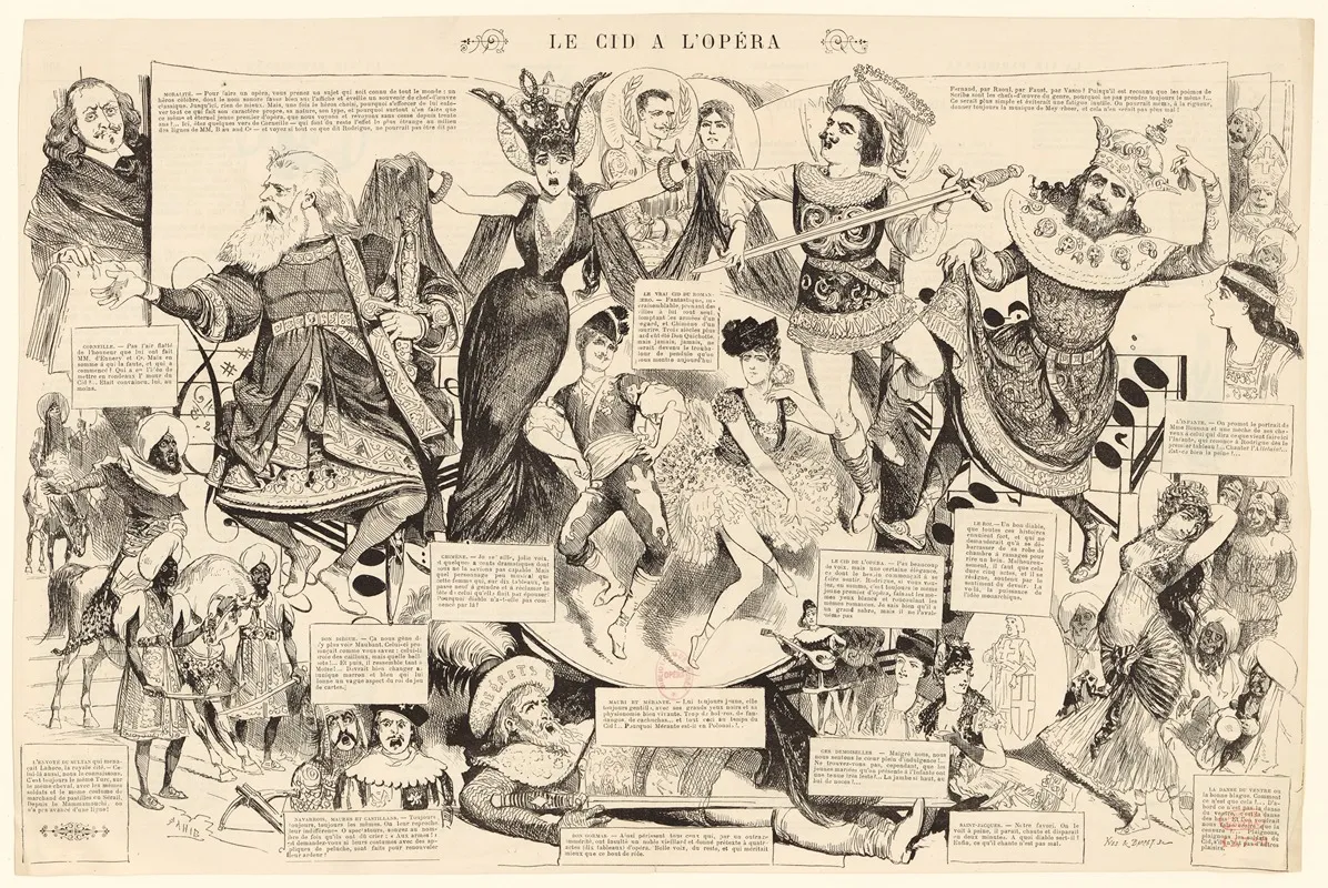 Le Cid A Lopera Wall Art by Sahib (Louis Ernest Lesage) - High-Resolution Digital Print