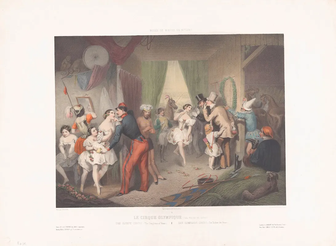 Le Cirque Olympique Les Filles De Venus Wall Art by Bettannier frères - High-Resolution Digital Print
