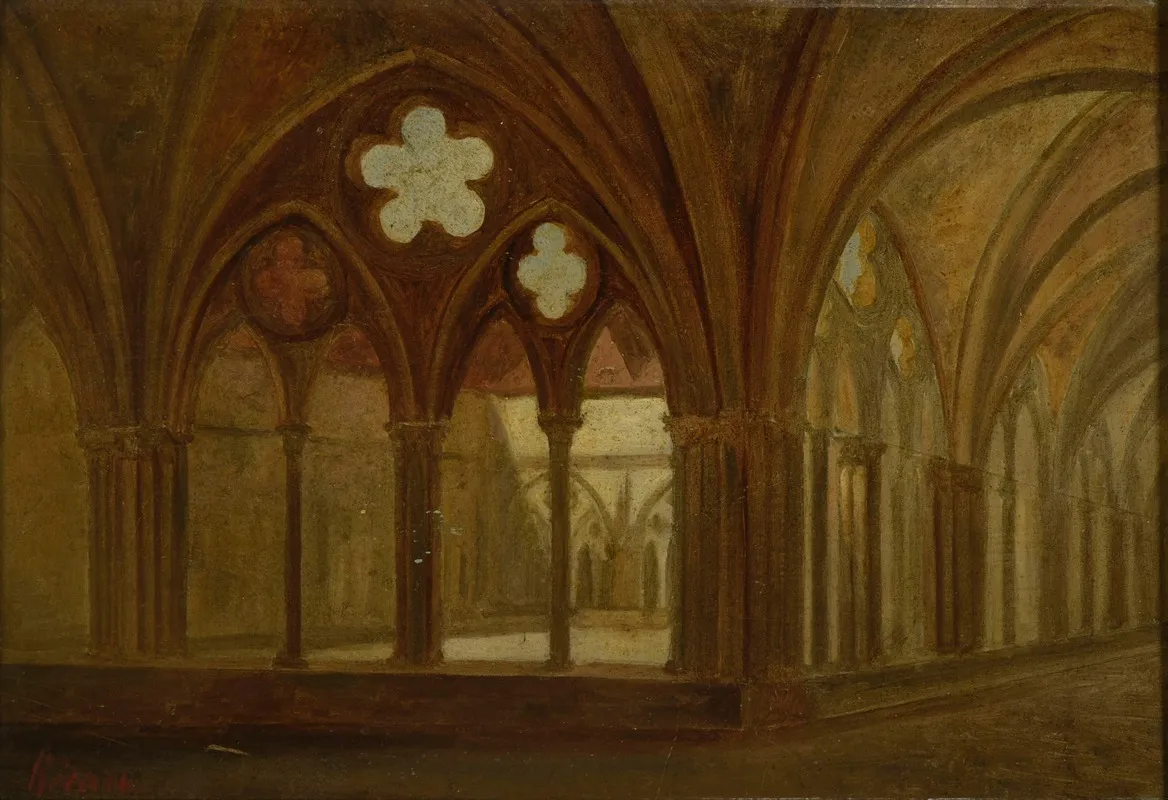 Le Cloitre De Saint Nicaise Wall Art by François Clovis Hécart-Gaillot - High-Resolution Digital Print