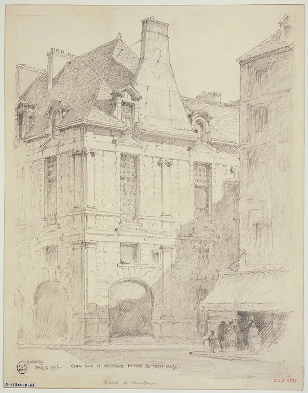 Le Coin De La Rue Saint Antoine Et De La Rue Du Petit Musc