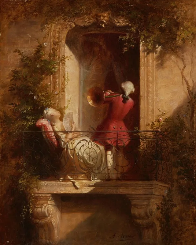 Le Concert 4 Wall Art by Auguste Serrure - High-Resolution Digital Print