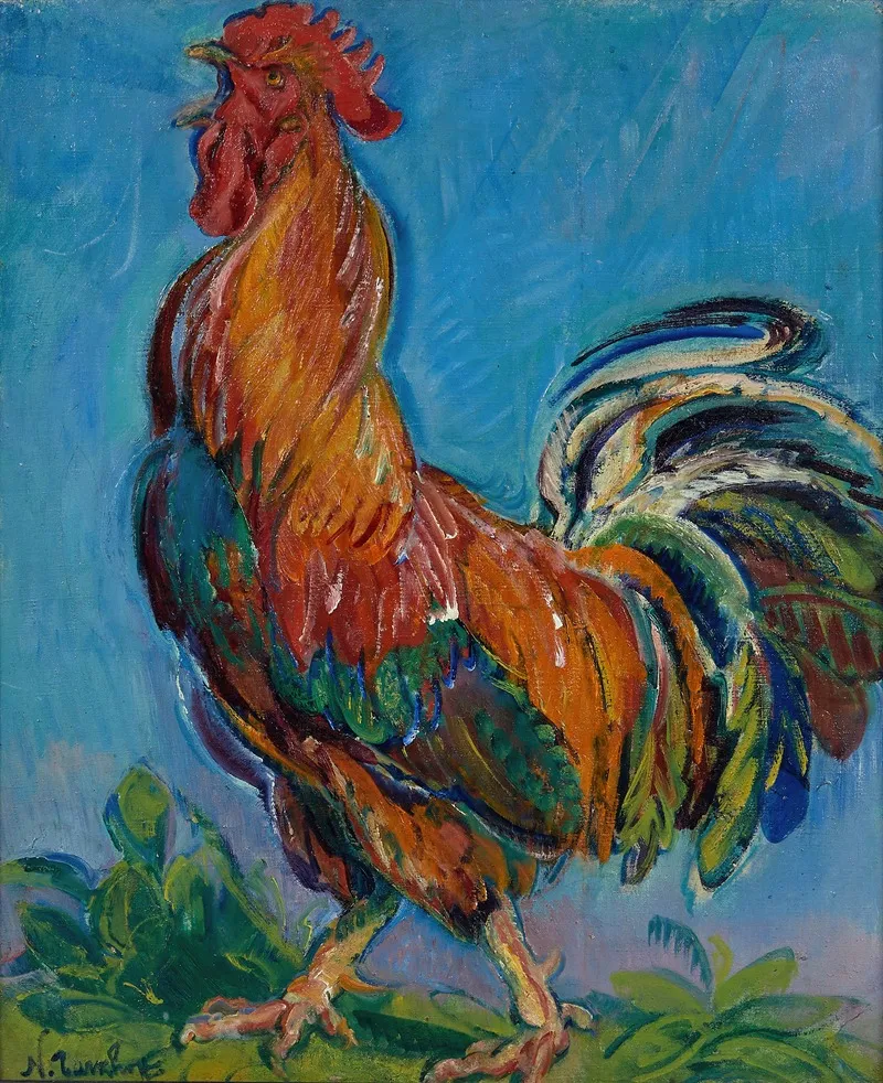 Le Coq Chantant Wall Art by Nicolas Alexandrovitch Tarkhoff - High-Resolution Digital Print