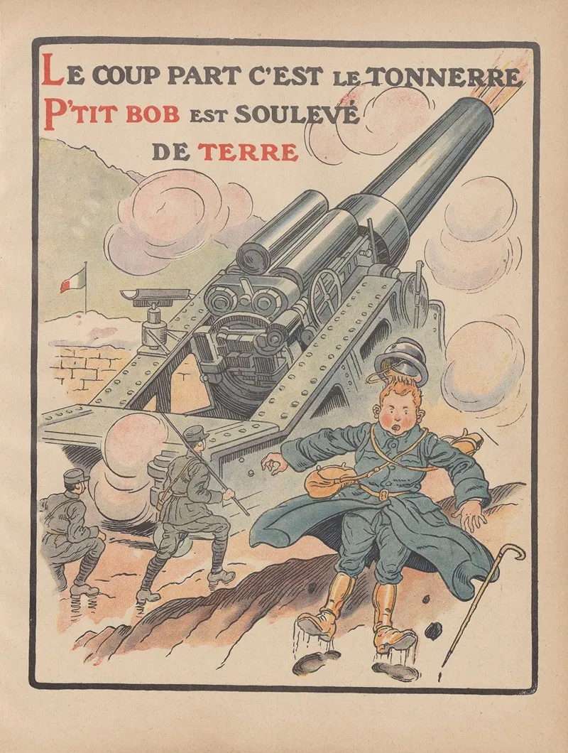 Le Coup Part Cest Le Tonnerre Ptit Bob Est Souleve De Terre Wall Art by Henri Lanos - High-Resolution Digital Print