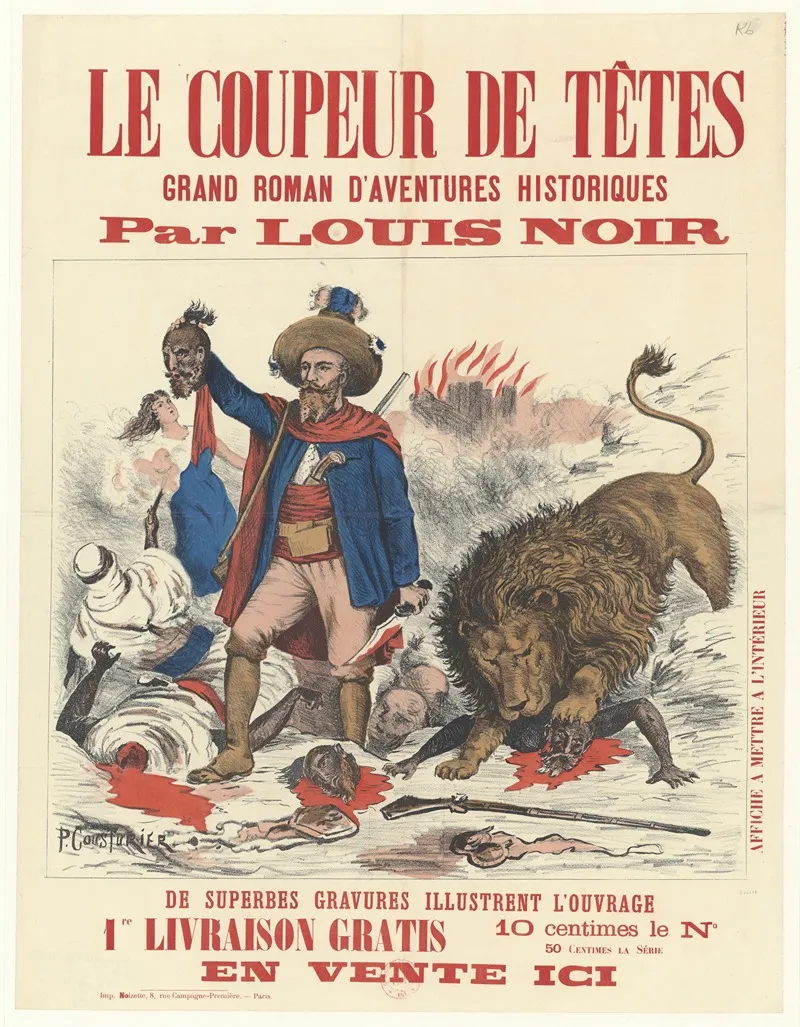 Le Coupeur De Tetes Grand Roman Daventures Historiques Par Louis Noir Wall Art by P. Cousturier - High-Resolution Digital Print