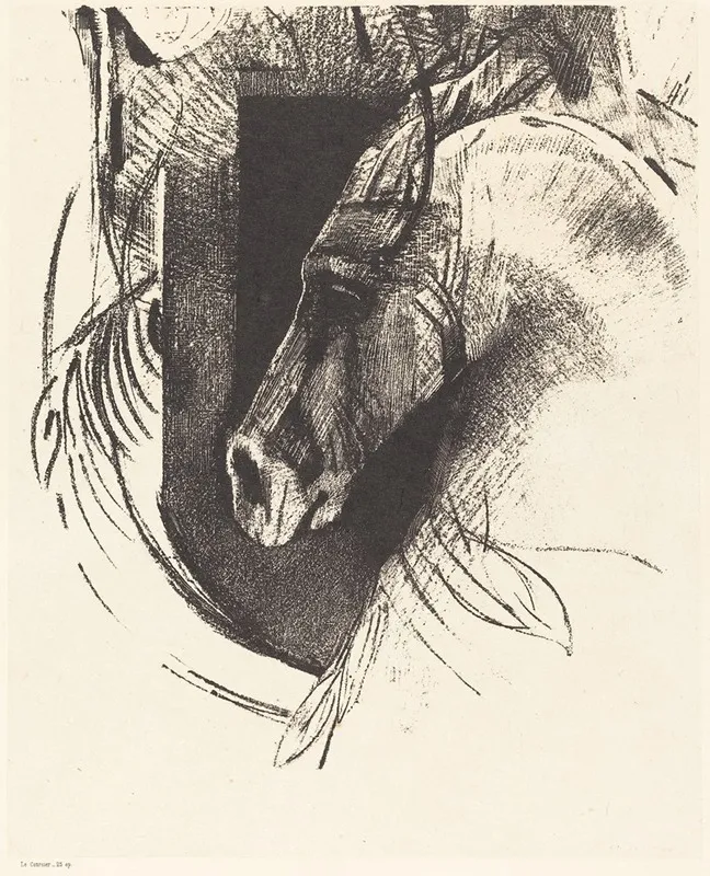 Le Coursier The Race Horse Wall Art by Odilon Redon - High-Resolution Digital Print
