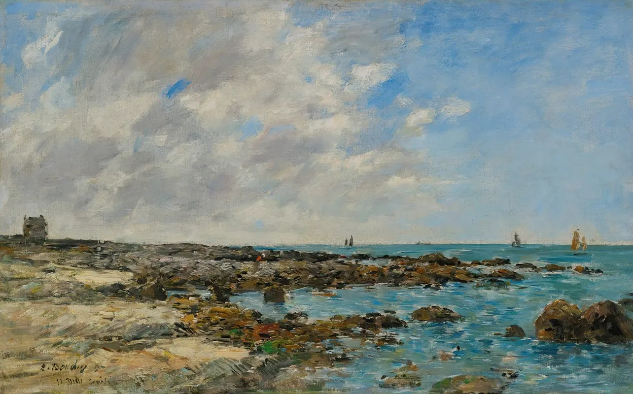 Le Croisic Bord De Mer Wall Art by Eugène Boudin - High-Resolution Digital Print