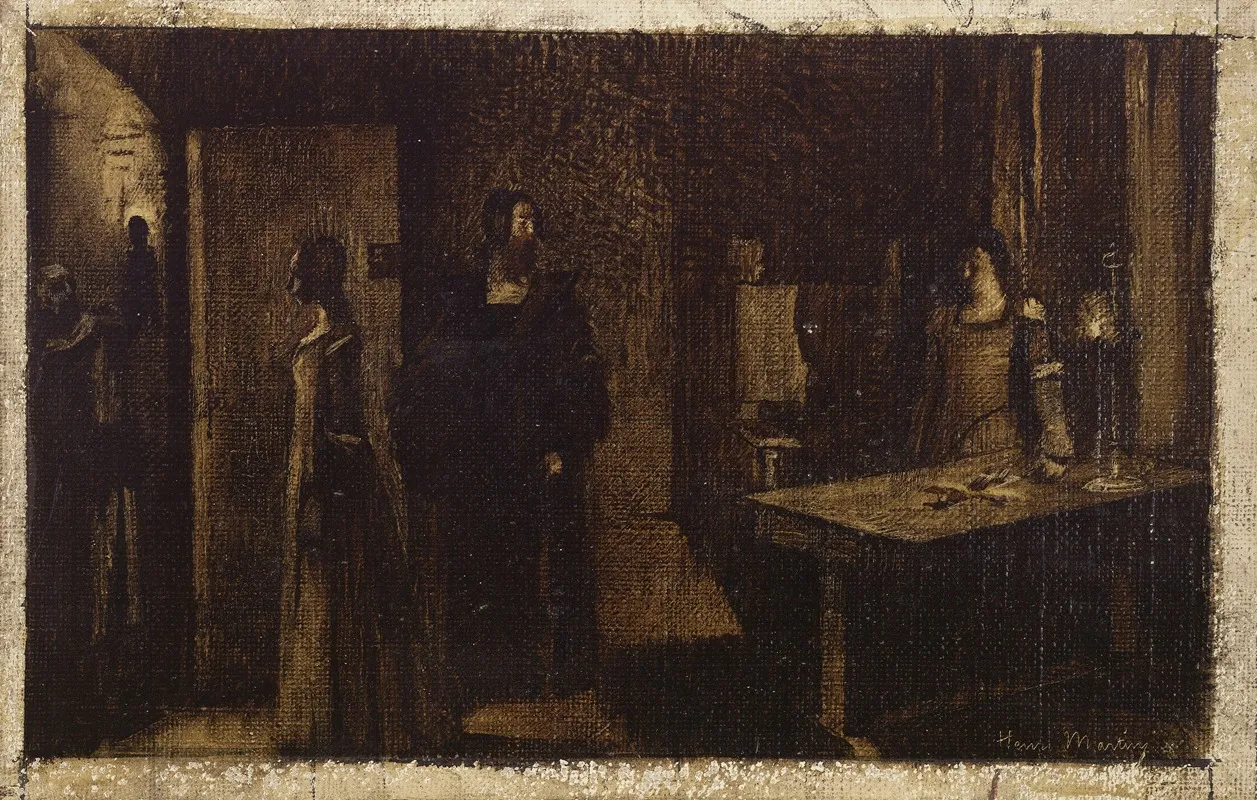 Le Crucifix Wall Art by Henri Martin - High-Resolution Digital Print