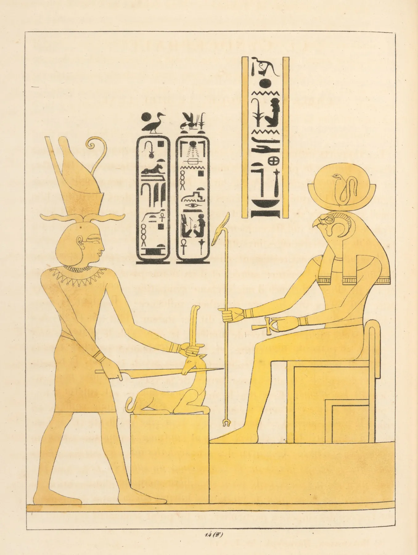 Le Cynocephale Embleme De Pooh Khonsu Le Dieu Lune Wall Art by Léon-Jean-Joseph Dubois - High-Resolution Digital Print