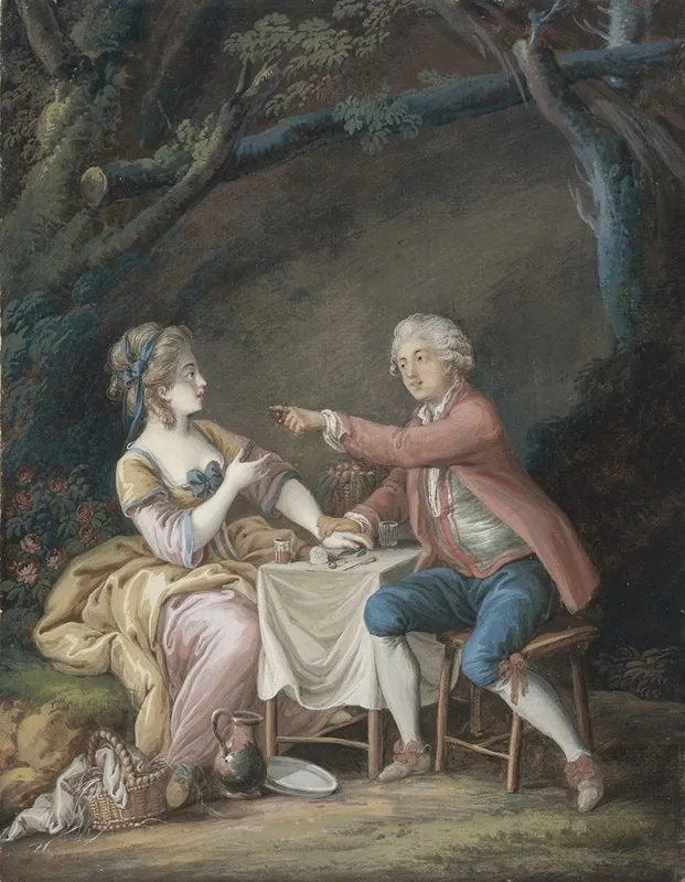 Le Dejeuner Champetre Wall Art by Pierre-Antoine Baudouin - High-Resolution Digital Print