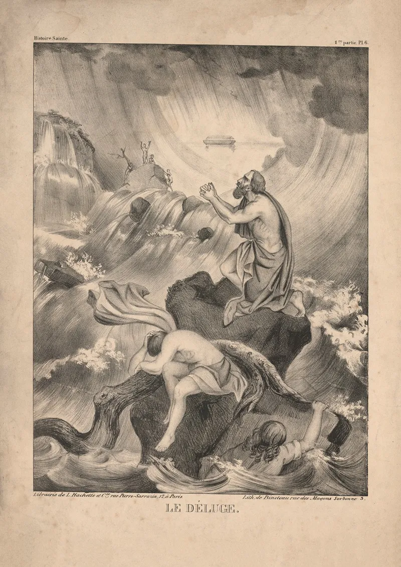 Le Deluge 2 Wall Art by P. Bineteau - High-Resolution Digital Print