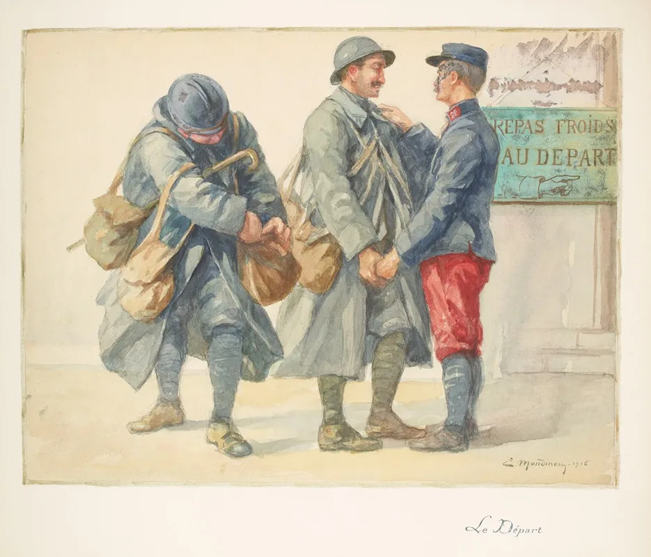 Le Depart 5 Wall Art by Etienne Mondineu - High-Resolution Digital Print