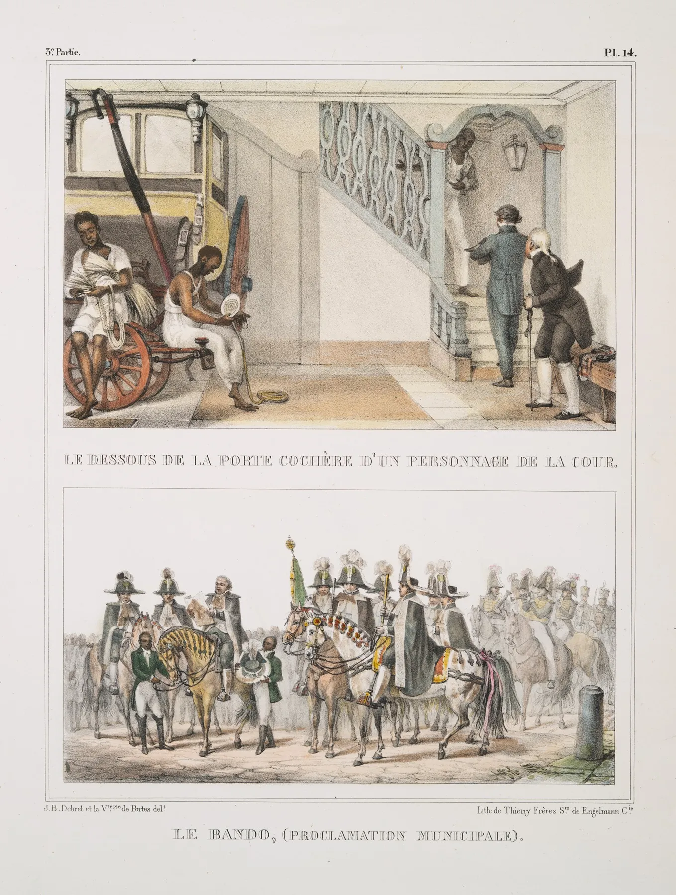 Le Dessous De La Porte Cochere Dun Personnage De La Cour Le Bandoproclamation Municipale