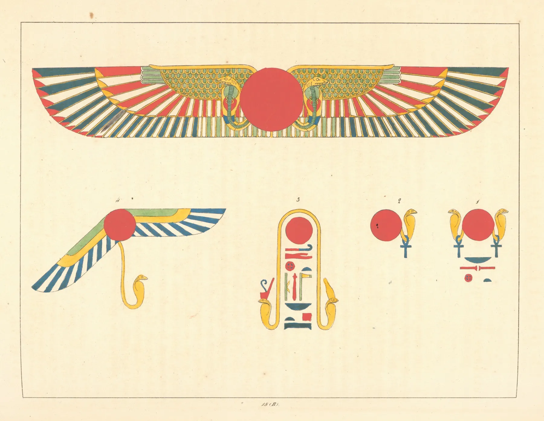 Le Disque Aile Et Lepervier Emblemes De Thoth Trismegiste Ou Le I Er Hermes Wall Art by Léon-Jean-Joseph Dubois - High-Resolution Digital Print