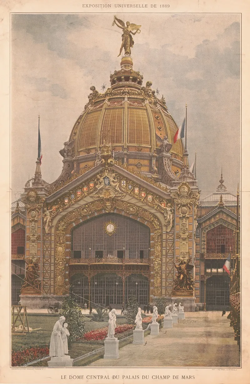 Le Dome Central Du Palais Du Champ Mars 2 Wall Art by Boussod, Valadon &amp; Cie - High-Resolution Digital Print