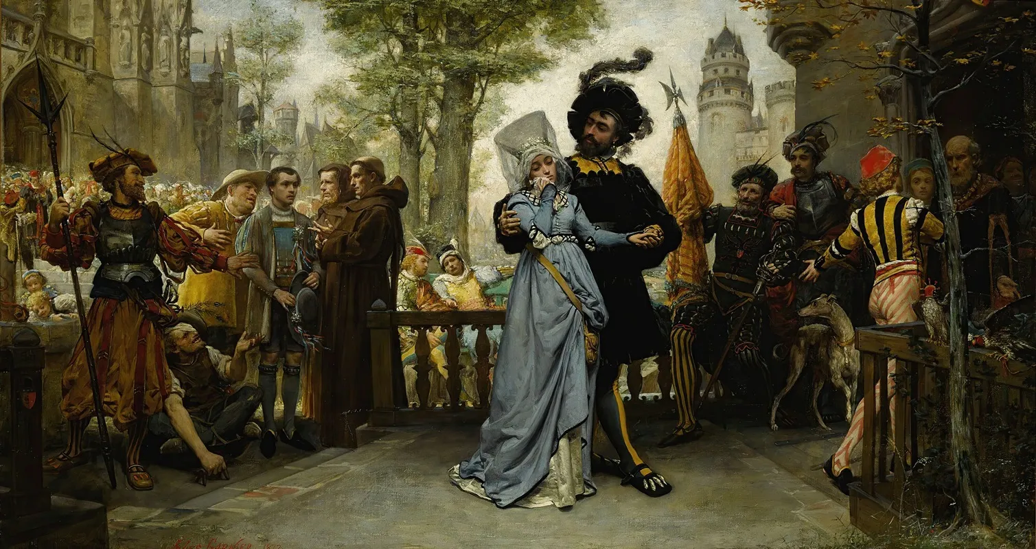 Le Droit Du Seigneur Wall Art by Jules-Arsène Garnier - High-Resolution Digital Print