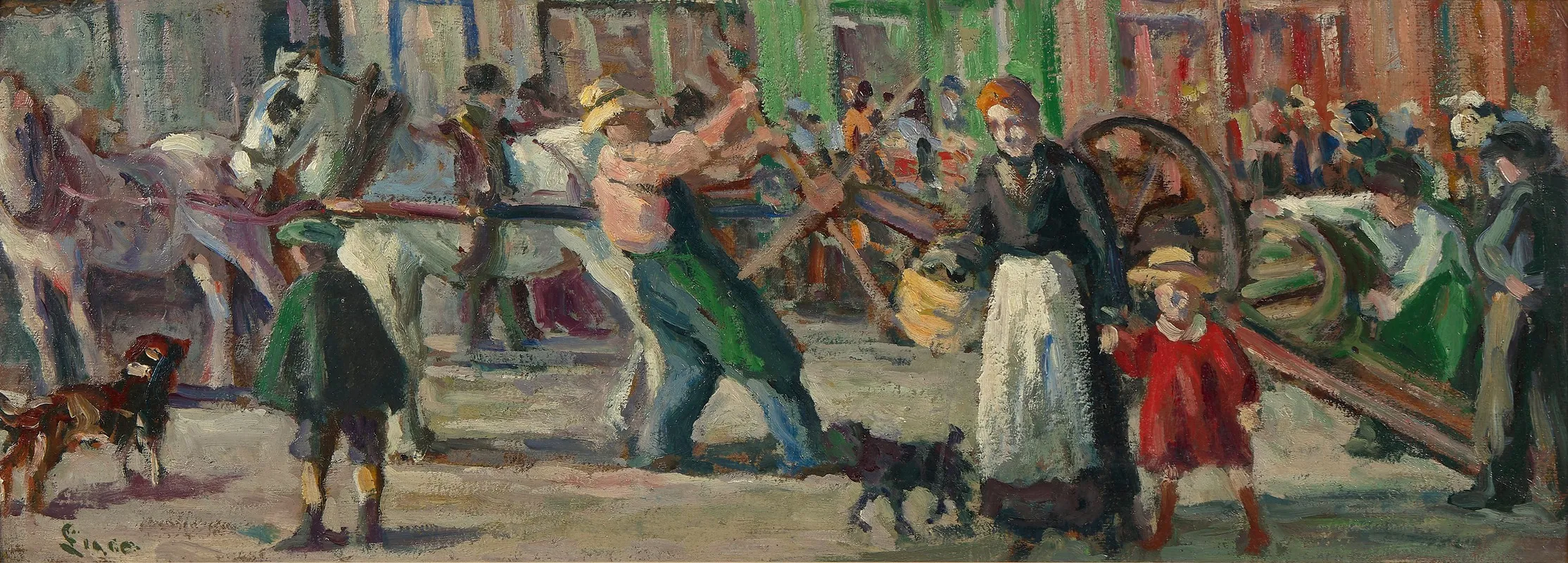Le Fardier Wall Art by Maximilien Luce - High-Resolution Digital Print