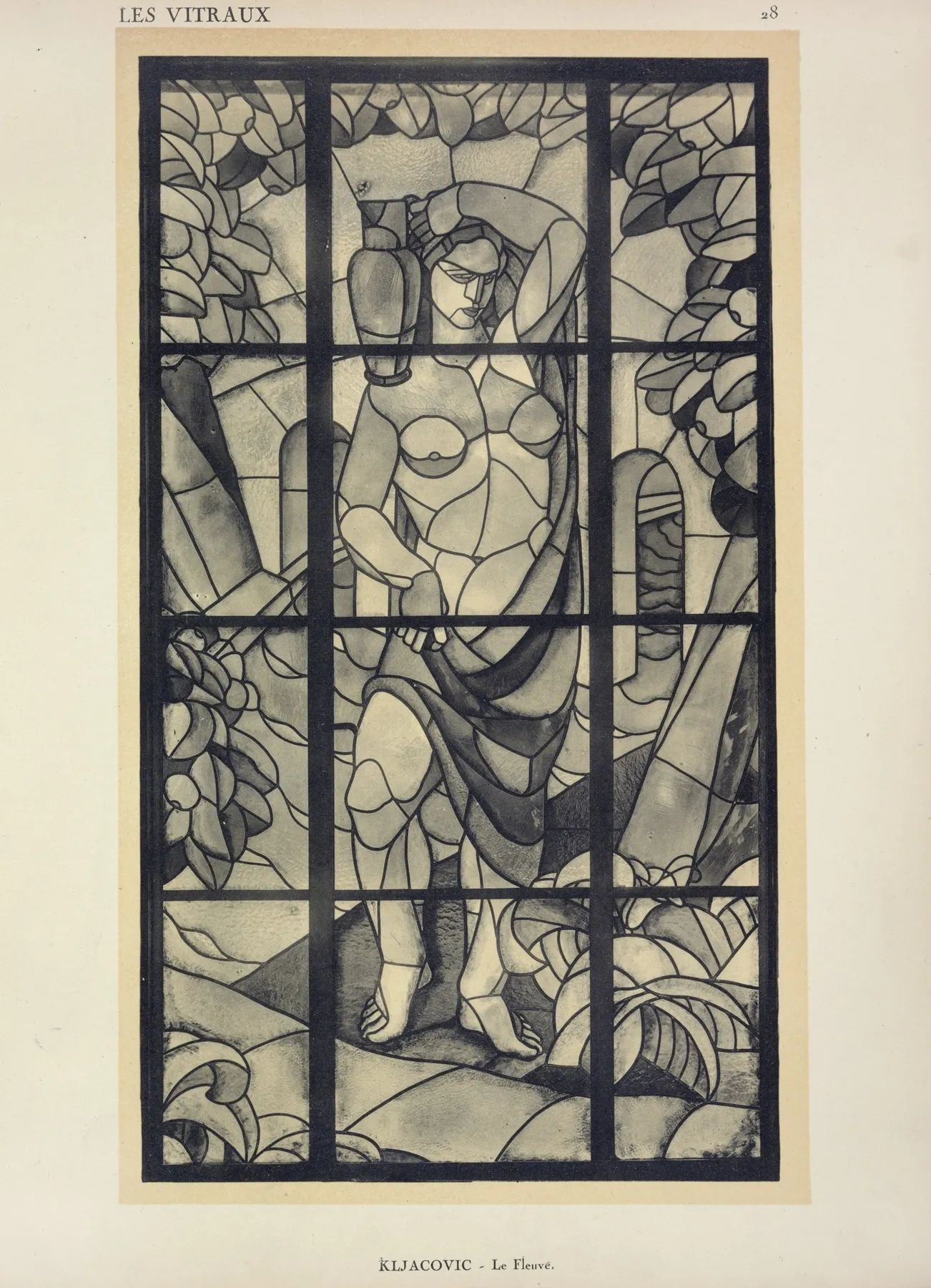 Le Fleuve Au Pavillon Du Royaume Des Serbes Croates Et Slovenes Wall Art by Jacques Gruber - High-Resolution Digital Print