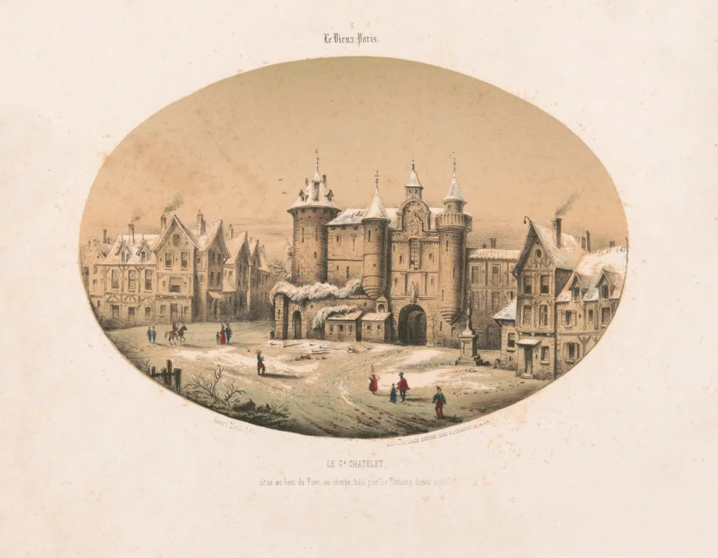 Le Gd Chatelet Wall Art by Henri Morin - High-Resolution Digital Print