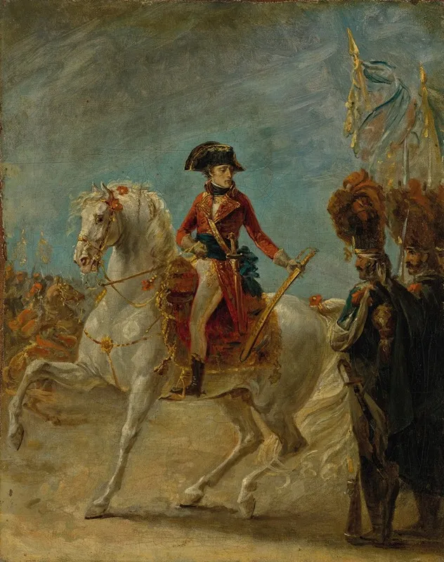 Le General Bonaparte Remettant Le Sabre Dhonneur Aux Grenadiers De La Garde Apres La Bataille De Marengo