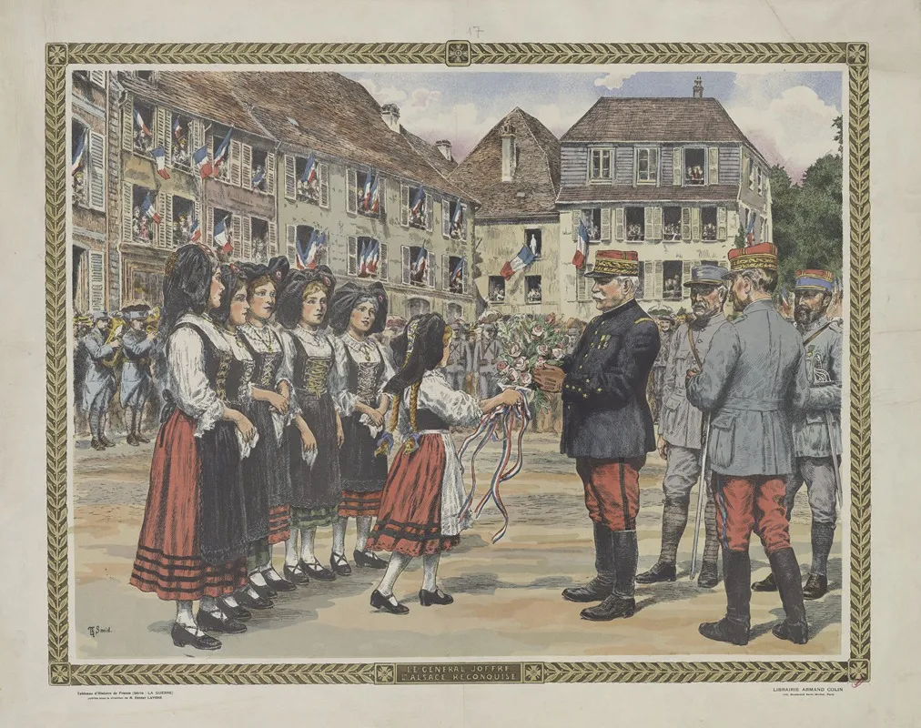 Le General Joffre Lalsace Reconquise Wall Art by Th. Smid - High-Resolution Digital Print