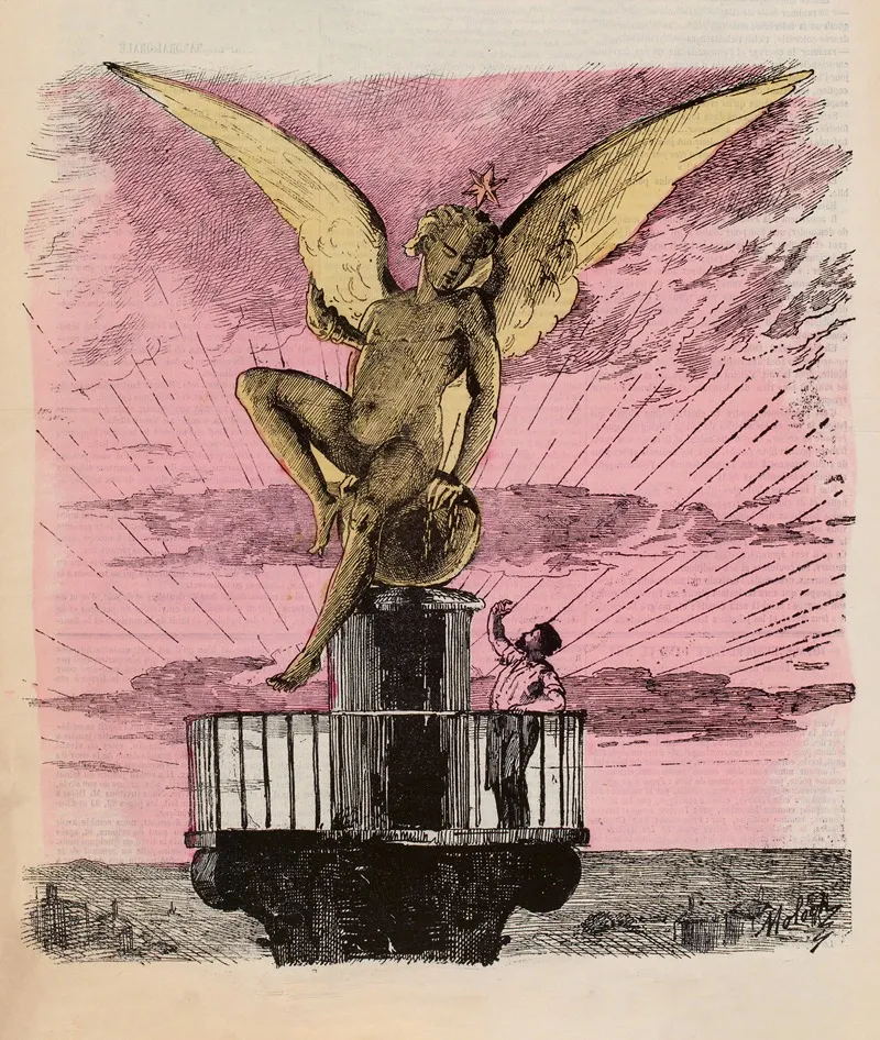 Le Genie De La Bastille Wall Art by Moloch (Alphonse Hector Colomb) - High-Resolution Digital Print