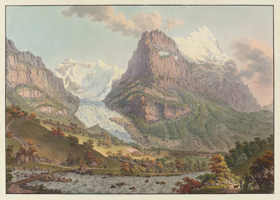 Le Glacier Inferieur Du Grindelwald Le Mont Eiger
