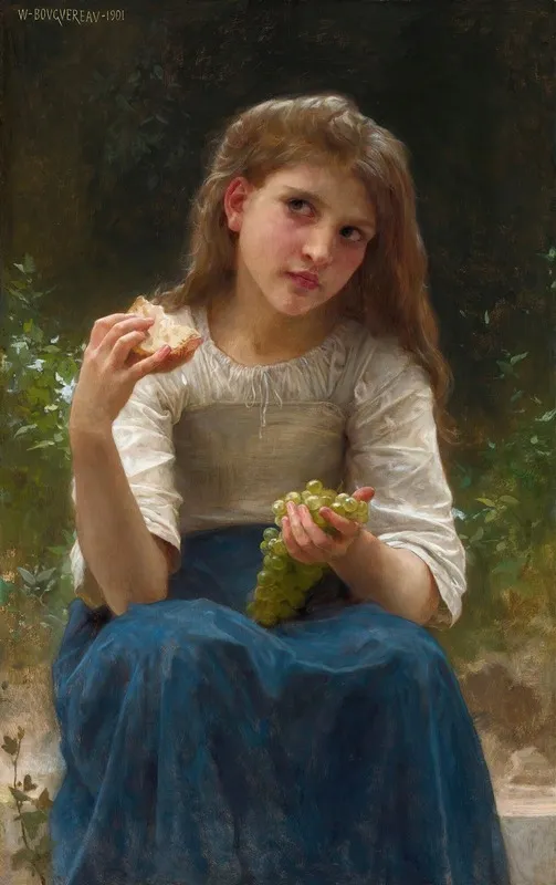 Le Gouter 2 Wall Art by William Bouguereau - High-Resolution Digital Print