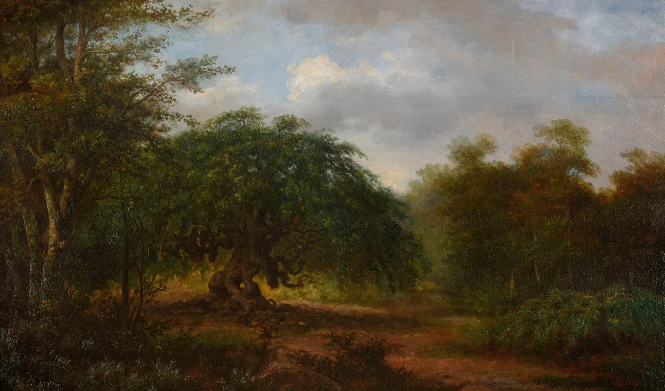 Le Grand Faulx De Verzy Wall Art by François Clovis Hécart-Gaillot - High-Resolution Digital Print