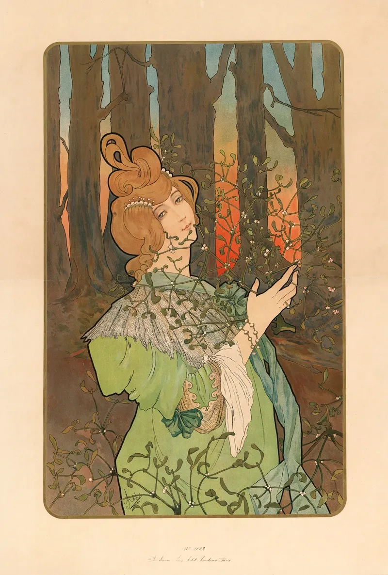 Le Gui Et Le Houx Wall Art by Jane Atché - High-Resolution Digital Print