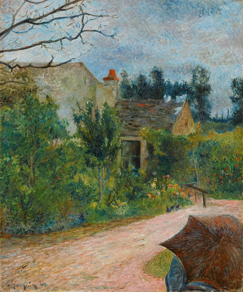 Le Jardin De Pissarro Quai Du Pothuis A Pontoise Wall Art by Paul Gauguin - High-Resolution Digital Print