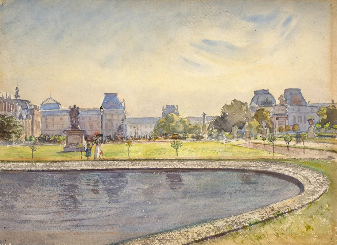 Le Jardin Des Tuileries Wall Art by Guy De La Rochefoucauld - High-Resolution Digital Print