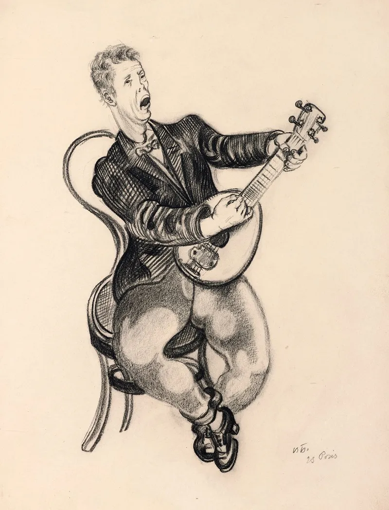Le Joueur De Balalaika 2 Wall Art by Victor Barthe - High-Resolution Digital Print