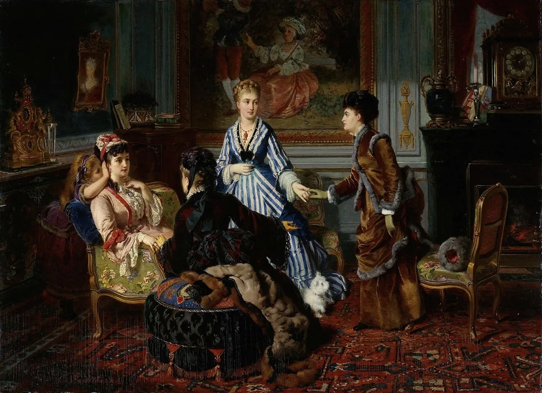 Le Jour De Madame Wall Art by Charles Edouard Boutibonne - High-Resolution Digital Print