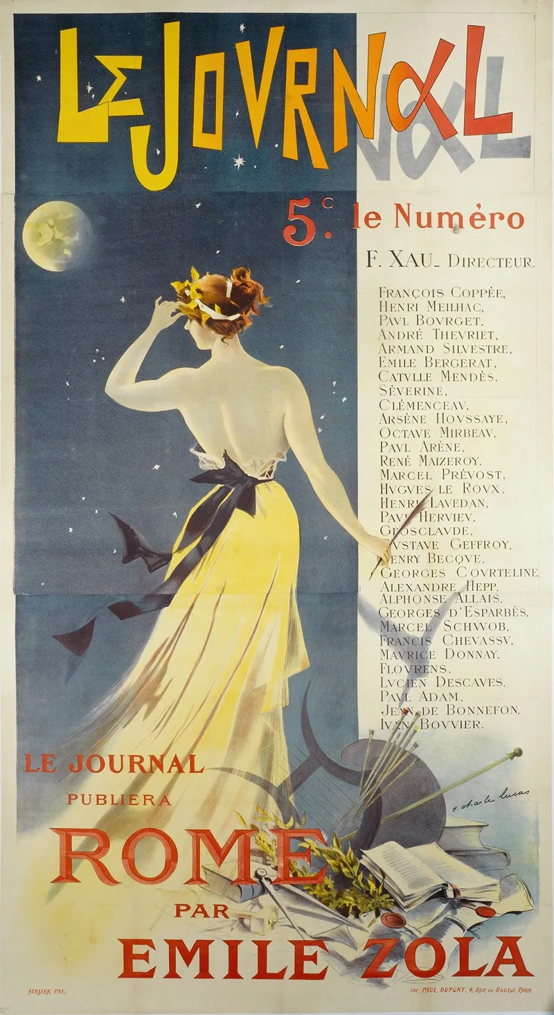 Le Journal 5c Le Numero Wall Art by Charles Lucas - High-Resolution Digital Print