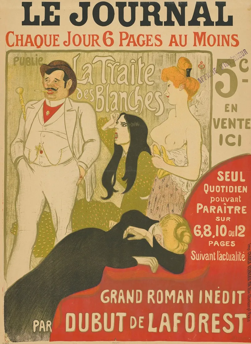 Le Journal La Traite Des Blanches Grand Roman Inedit Par Dubut De Laforest