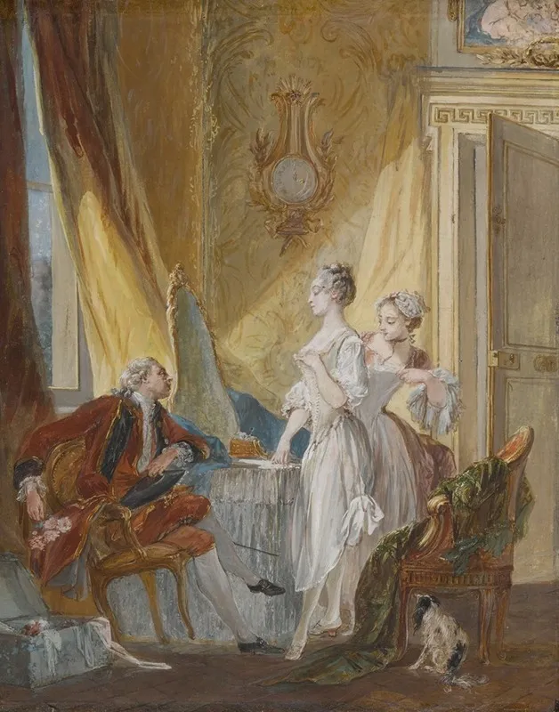 Le Lever 4 Wall Art by Pierre-Antoine Baudouin - High-Resolution Digital Print