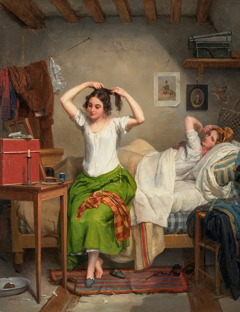 Le Lever 9 Wall Art by Jean-Augustin Franquelin - High-Resolution Digital Print
