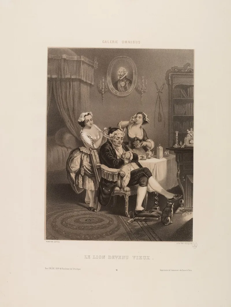 Le Lion Devenu Vieux Wall Art by Jean-Adolphe Bocquin - High-Resolution Digital Print