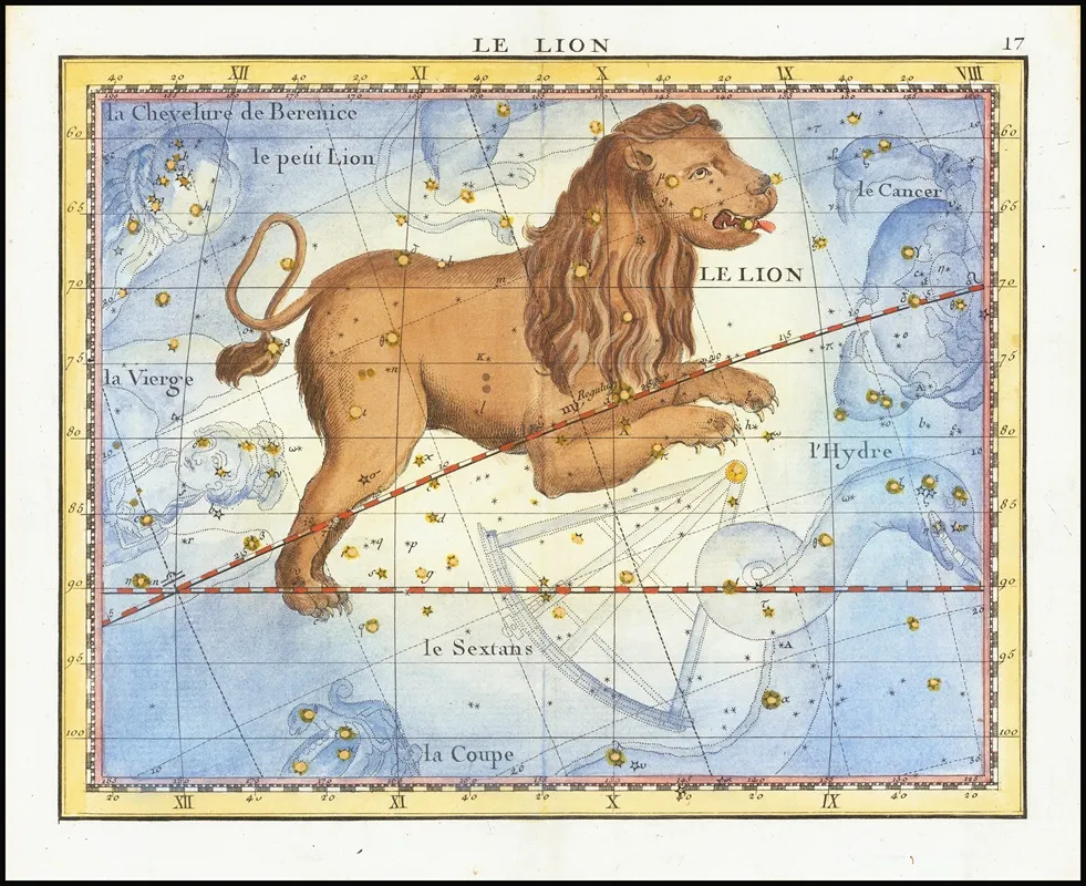 Le Lion Leo Wall Art by John Flamsteed - High-Resolution Digital Print
