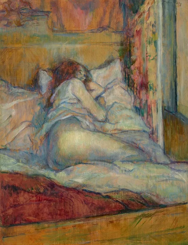 Le Lit Wall Art by Henri de Toulouse-Lautrec - High-Resolution Digital Print