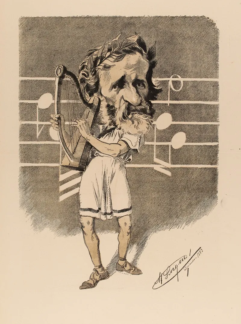 Le Maestro Verdi Wall Art by Manuel Luque - High-Resolution Digital Print