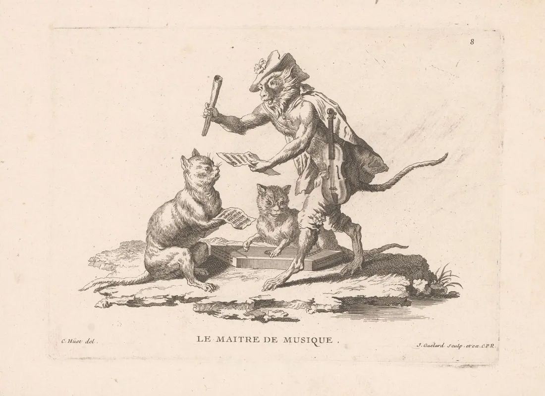 Le Maitre De Musique Wall Art by Jean Baptiste Guélard - High-Resolution Digital Print